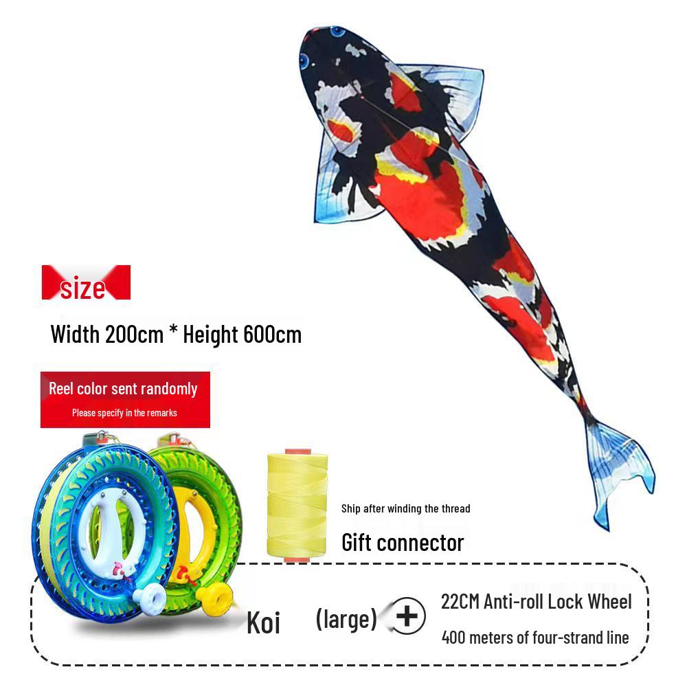 Erwachsenen-Roter Feifei Koi-Drachen – Großer chinesischer Bambus-Goldfisch für leichten Wind