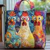 3D TEMU Womens Fashion Printed Tote Shoulder Bag 600D Oxford Cloth