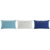 Decorative Cushion - Home ESPRIT - Blue White Sky Blue - 50x30x15 Cm - Set of 3 - Cotton - Washable - Square Shape