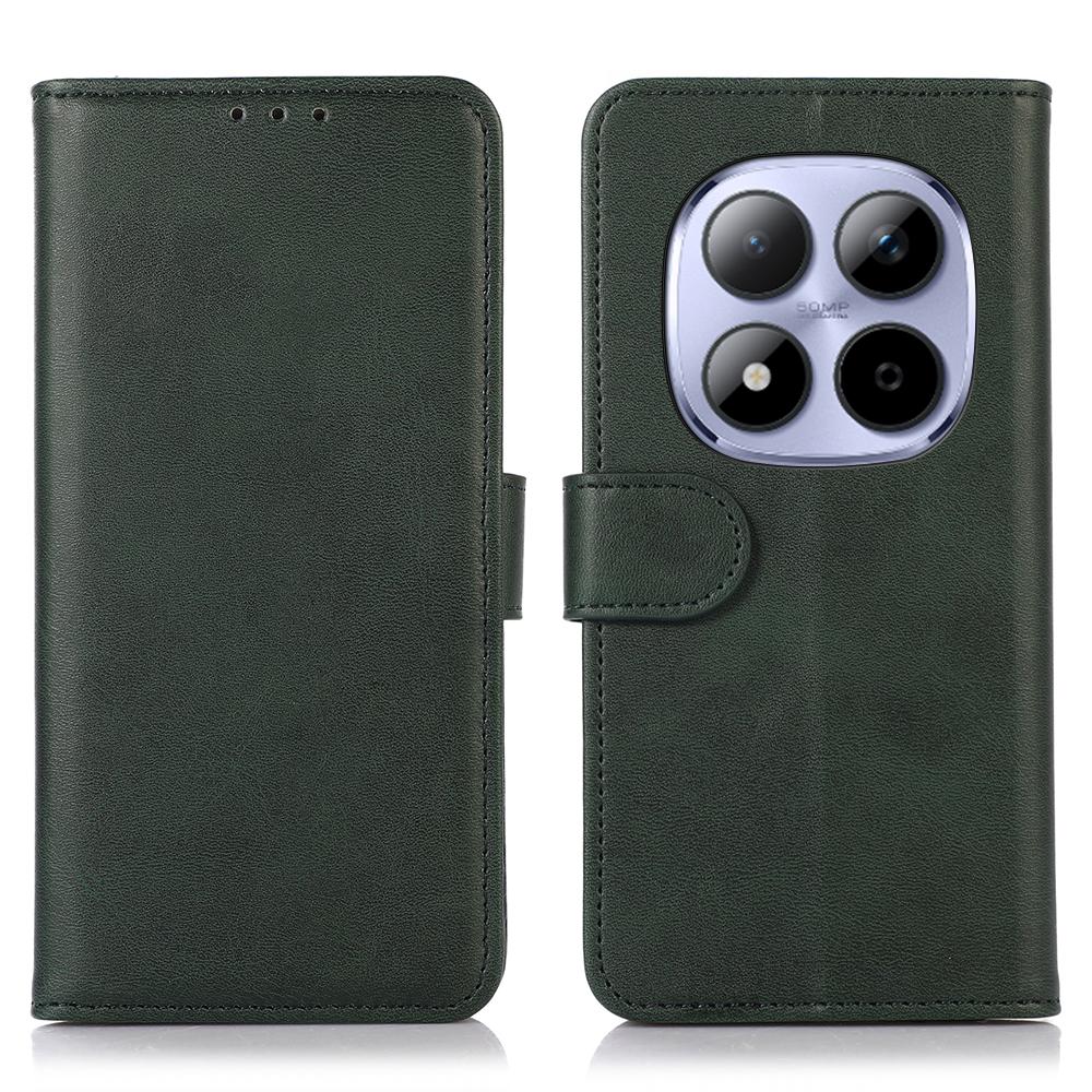 Dla Xiaomi Redmi Note 15 Pro 4G (Światowy) Etui Portfel ze Skóry o Teksturze Skóry Bydlęcej Pokrowiec na Telefon ze Stojakiem