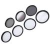 Camera Lens Filter Kit UV CPL ND8 Soft White Graduated Grey 10X Macro 6 Points Star Filter Set for Photography