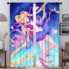 SailorS Moon Curtains Child Room Blackout Curtain for Room 2 Panel Shades Home Interior Curtains Partition Halloween Decoration