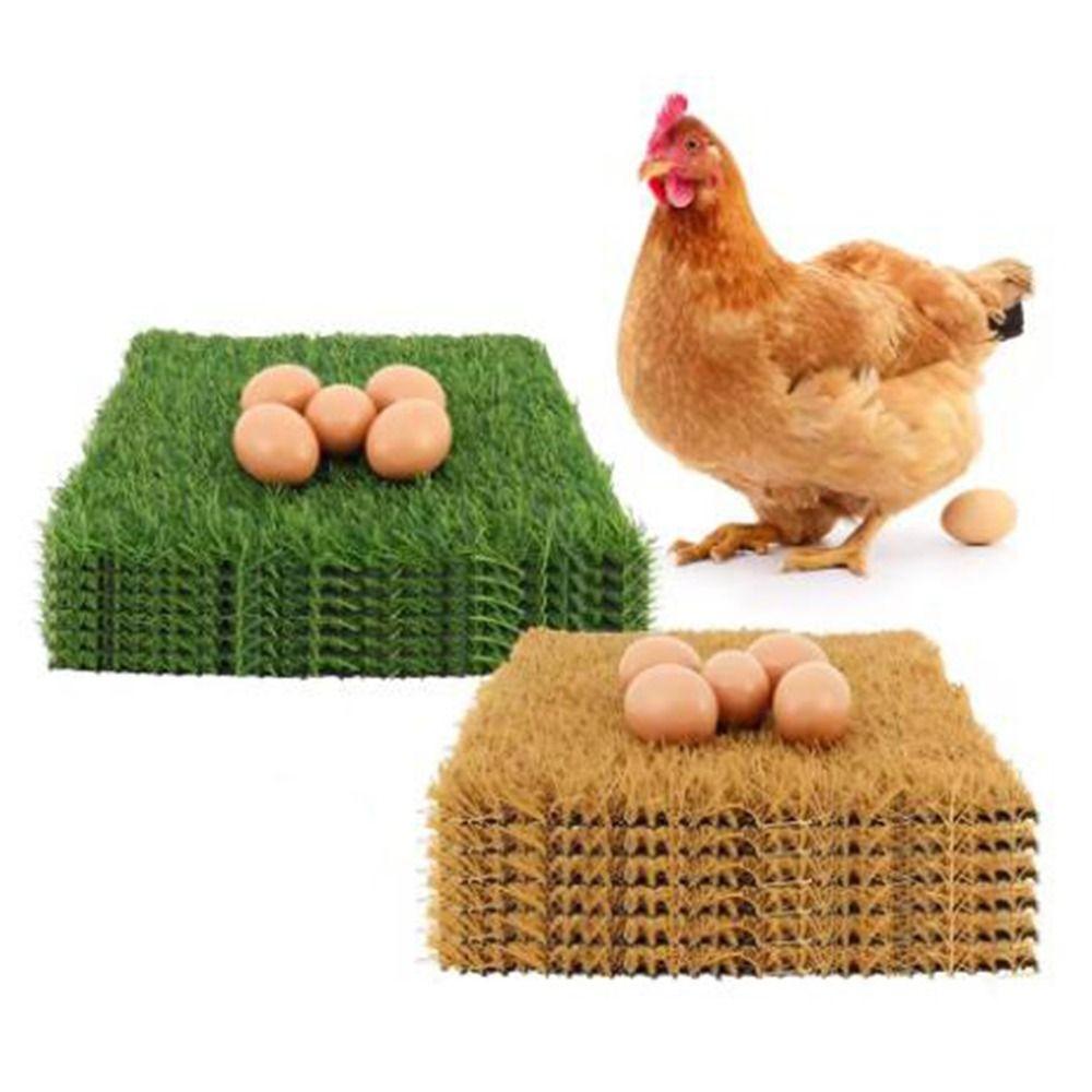 

2Pcs Artificial Chicken Nesting Pads Soft Chickens Egg-Laying Pad Hens Bedding Mats Laying Eggs Style D