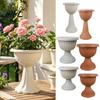 Gartentopf mit integrierter Drainage, Kunststoff-Blumenurne Pflanzgefäß, Kelchförmiger Pflanztopf, Leichter Blumentopf Pflanzgefäß Löcher für Innen Außen