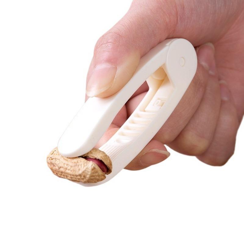Peanut Seed Peeler Household Manual Peanut Sheller Clip Multi-functional Sheller Plastics Peanuts Seed Shell Opening Tool