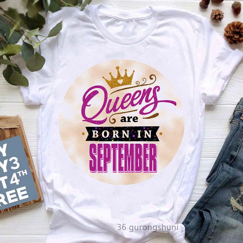 Stylish Queen Cartoon Women's Short Sleeve T-shirt - European & American Trend