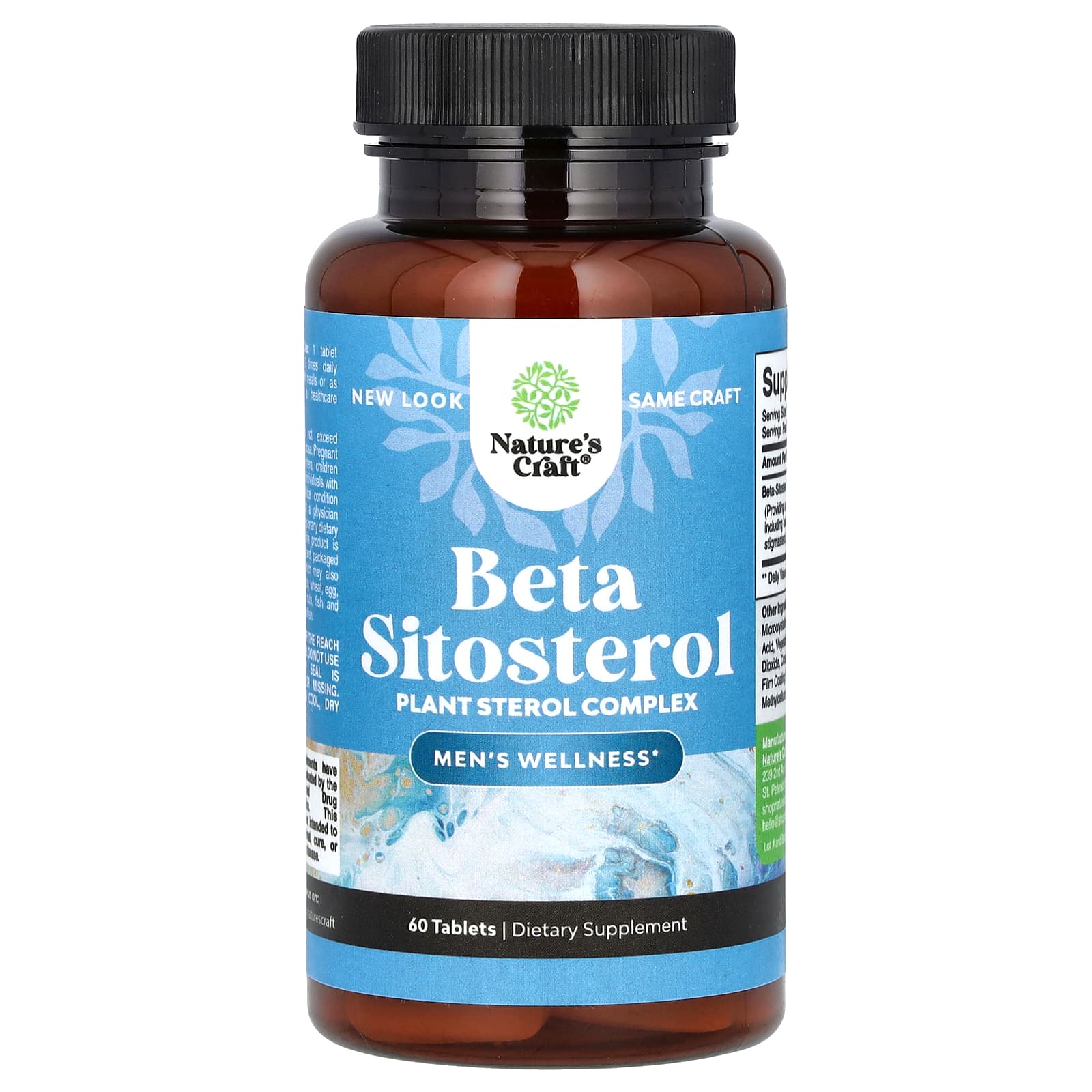 

Nature S Craft, Beta Sitosterol, 500Mg, 60 Tablets