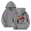 Women's Hooded Gradient Printed Long Sleeved Sweatshirt Loose Women's Sweatshirt  Sweatshirt