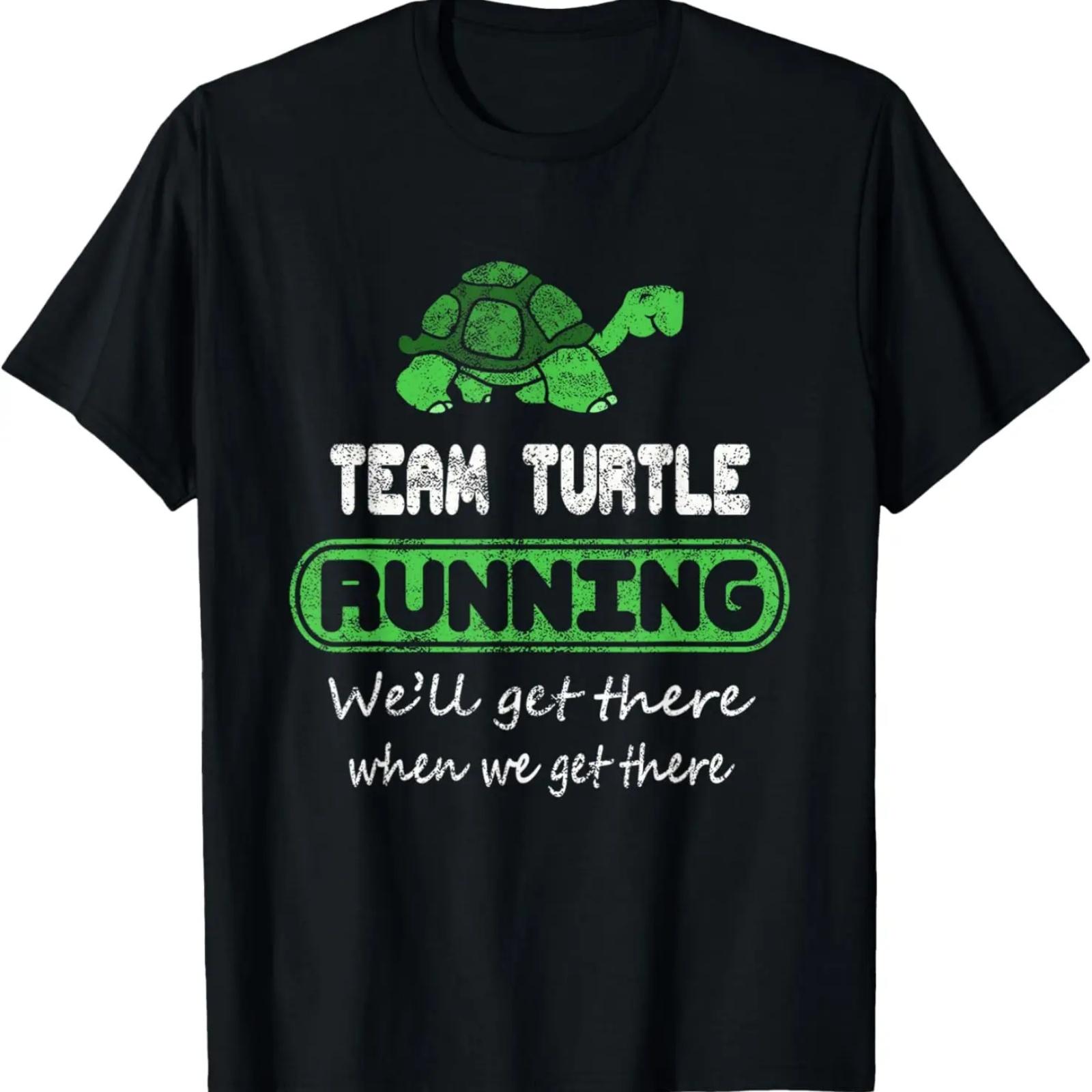 

Team Turtle Funny Running Heath And Fitness Motivation T-Shirt XXXXXL чорний