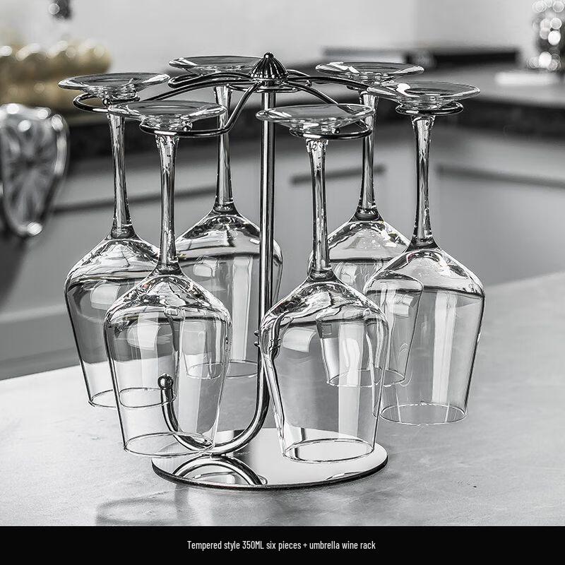 Xiyuping Creative Wine Glass & Decanter Set with Rack No Decanter