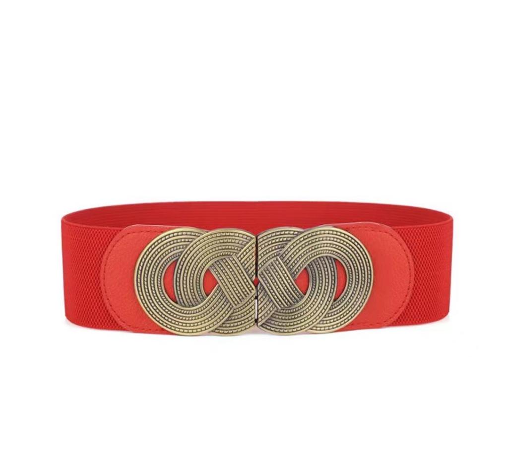 Damenmode Breiter Elastischer Gürtel zur Rockdekoration