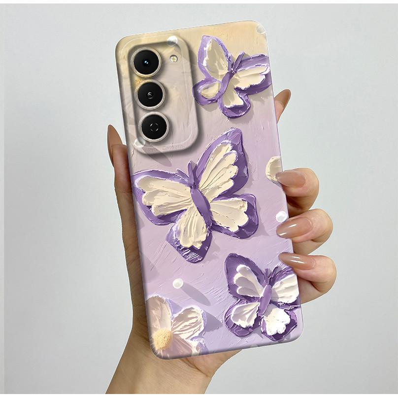 Casing For Tecno Spark 40 Pro 40Pro+ Plus 4G Aesthetic Flowers Phone Case Slim Liquid Silicone Anti Drop Protection Soft Cover