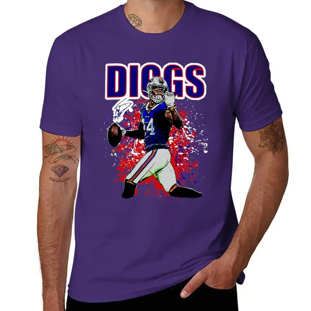 Stefon Diggs T-Shirt Sweat Kawaii Clothes Graphics Tshirts for Men