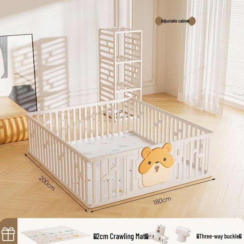 Parc pour bébé d'intérieur et tapis d'éveil: Aire de jeux pour tout-petits avec garde-corps de protection