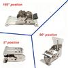Heavy-duty Folding Bracket 0°-90°-180°, Silver Self-locking Quick-install Extension Support, 2 Pieces
