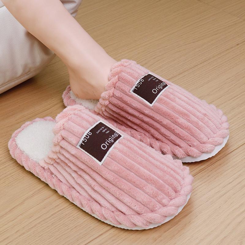 Winterhausschuhe für Damen Indoor Rutschfest Warm Flauschig Hausschuhe Zuhause Bequem Bodenhausschuhe