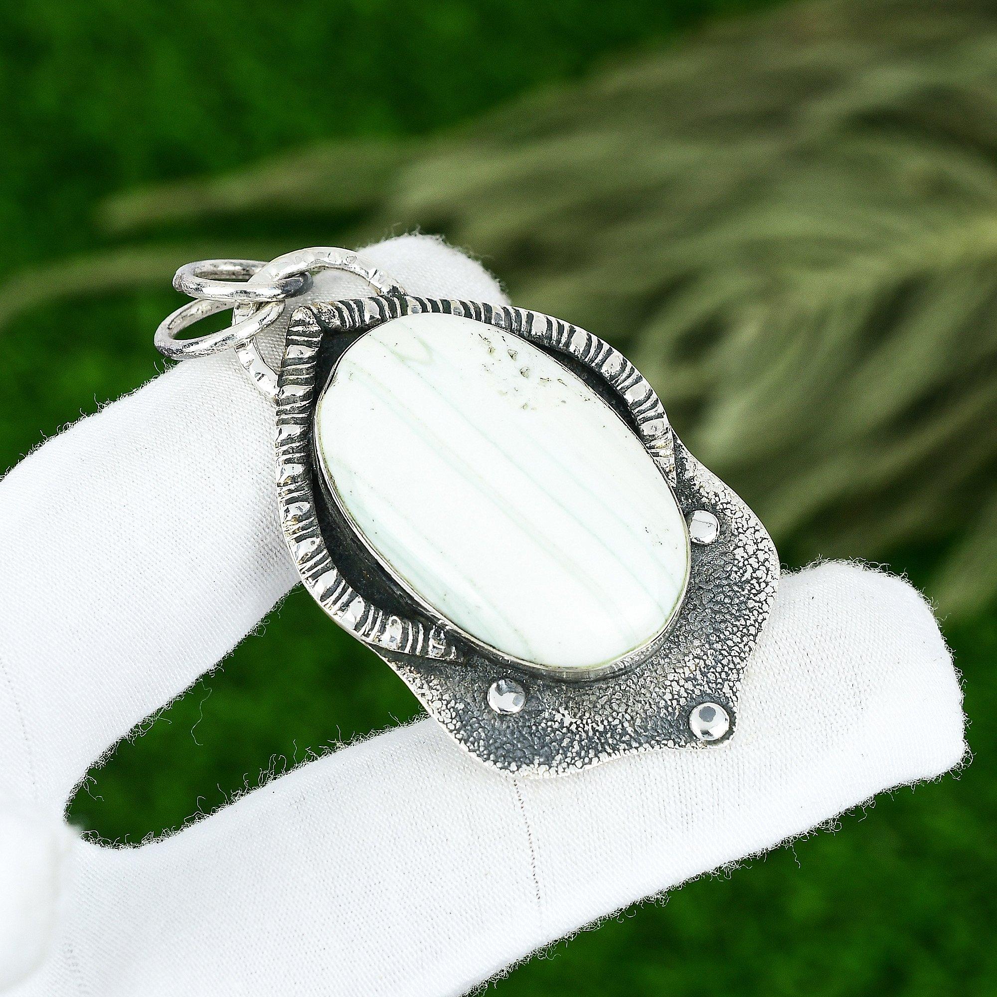 

Oval Natural Blue Rhodochrosite 925 Silver Bezel Heart Chakra Pendant Jewelry