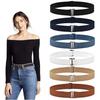Fashion Waistband Women Invisible Belt Buckle Comfortable Elastic Belt for Women Men Adjustable Belt for Jeans Luxury