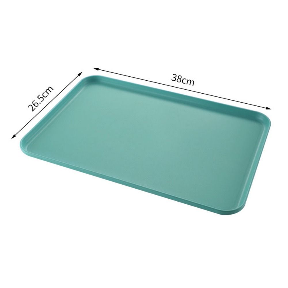 Plastic Wheat Straw Storage Tray Eco-friendly Large Capacity Service Dessert Pallet Exquisite Rectangular Serving Tray Desktop