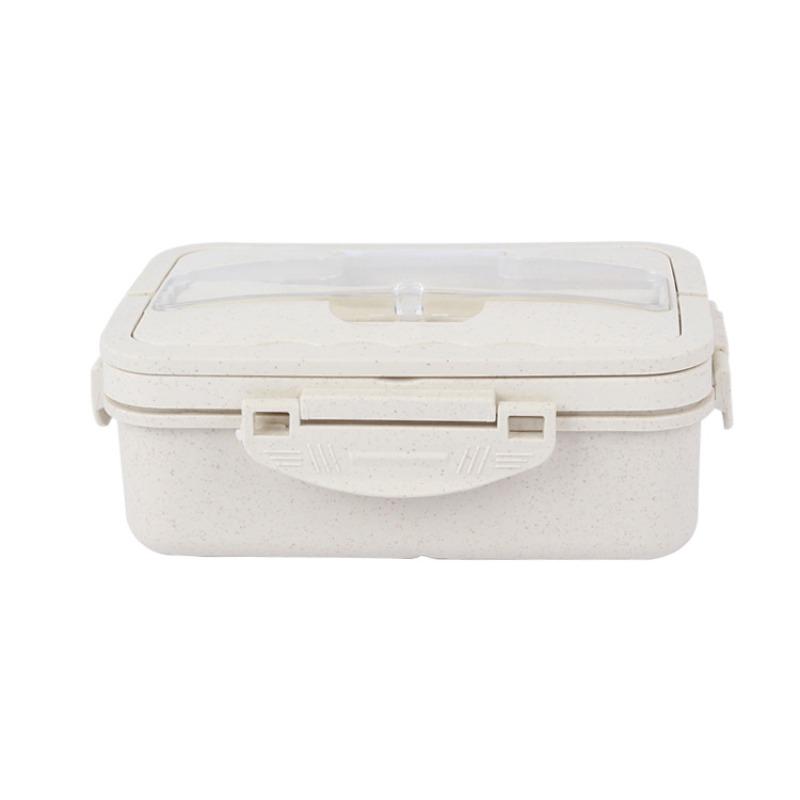 

Студенческие ланч-боксы с посудой, отделения из пшеничного волокна, ланч-боксы и герметичные ланч-боксы белый