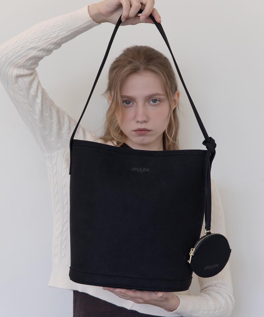 Jmarknewyork Layla Suede Shoulder Bag - Black