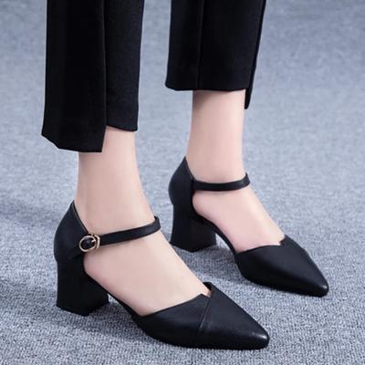 Women Classic High Quality Green Comfort Spring & Summer Heel Shoes Lady Fashion Office Career Black Pump Zapatos De Mujer Ba100