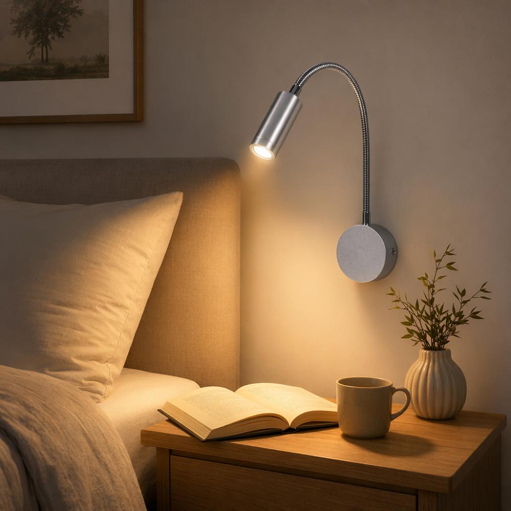 Aluminium LED Leselampe AC85-265V LED Wandleuchte Einfache LED Bettlampe Studio