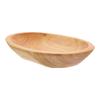 Wood Fruit Tray Oval Solid Wooden Serving Plate Smooth Polished Snack Storage Tray for Kitchen Living Room Wood Snack Plate