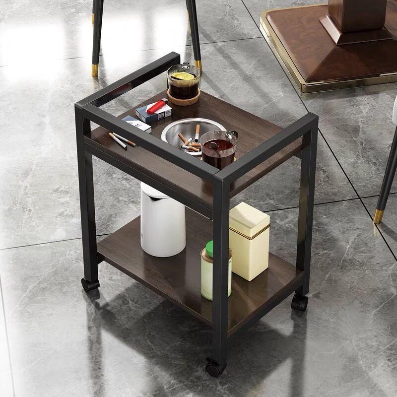 Portable Double-Layer Tea Cart Side Table