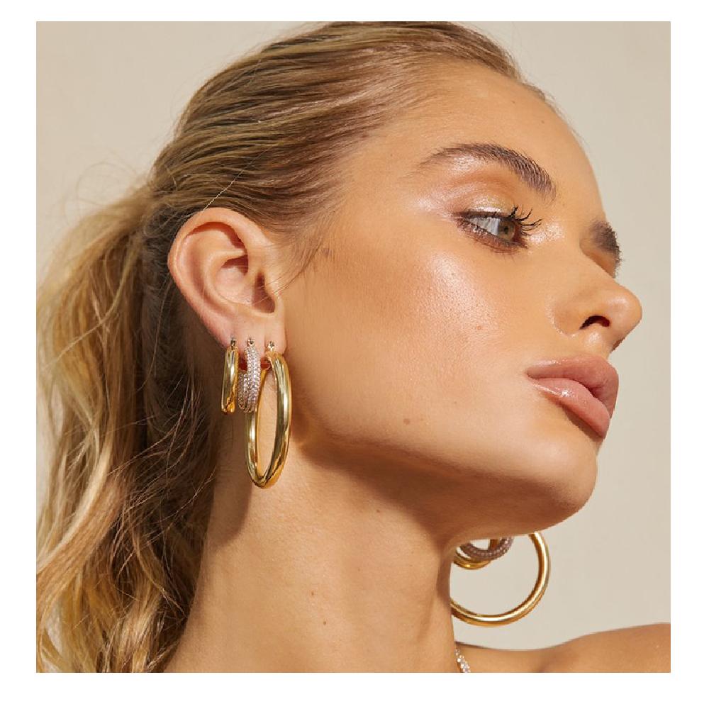 Hoop Earrings for Women, Ins Trendy European Style Niche Design Elegant High Grade Fashion Jewelry