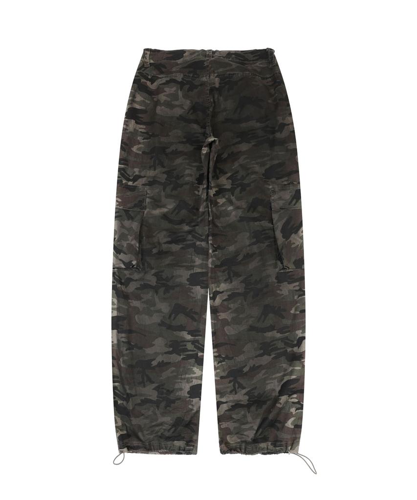 ORDINARY HOLIDAY Camouflage Cargo Wide Pants [Camouflage]