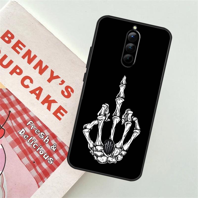 Skeleton Middle Finger Case For ZTE Nubia Red Magic 9 Pro Plus 5S 5G 6R 6 7 6S 7S 8 8S Pro Plus Back Cover Funda