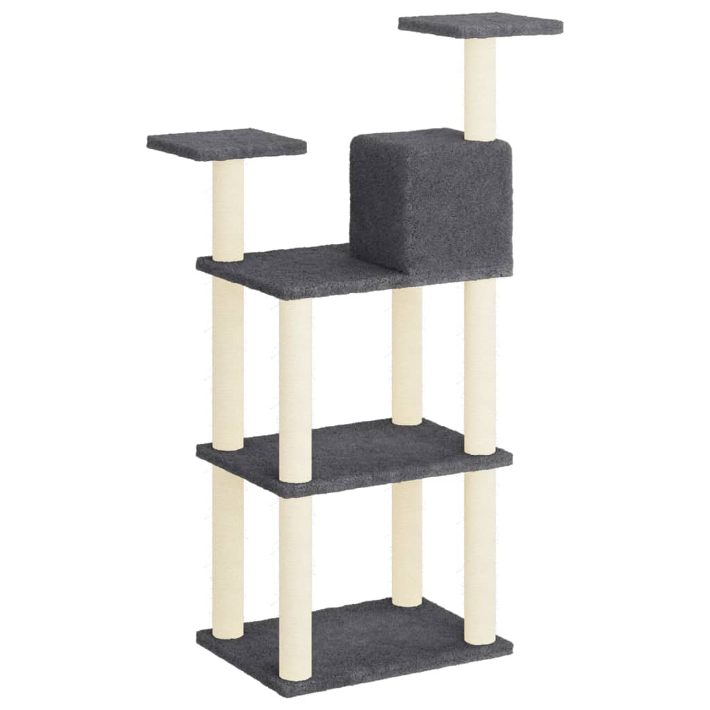 Scratching Post with Sisal Scratching Posts Dark Grey 118.5 Cm