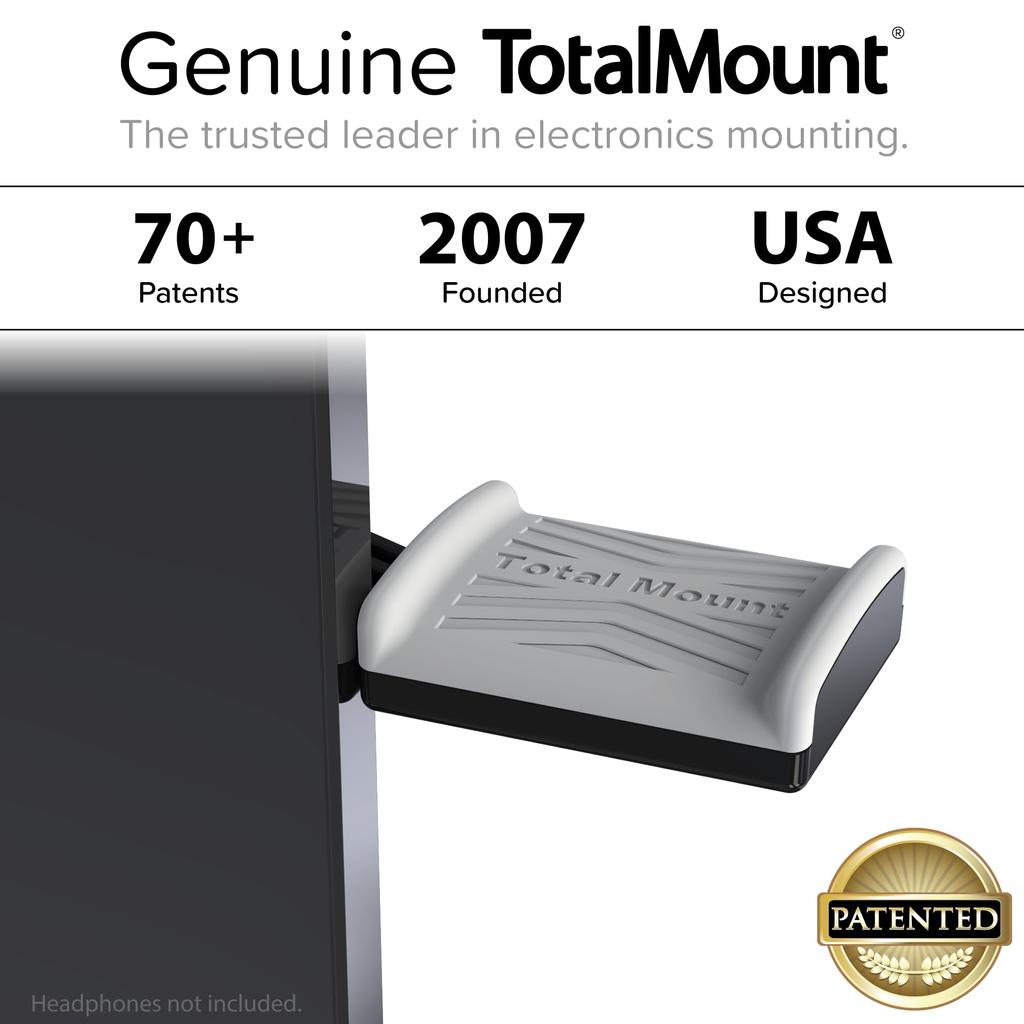 TotalMount Monitor Stand for Headphones and Headsets holder saves desk space and protects your (Premium-grade headphones)