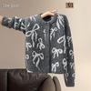 Women's Wool Blend Bowknot Knit Cardigan