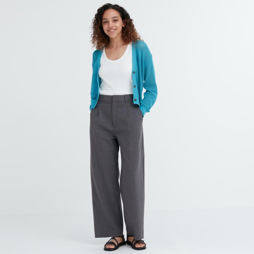 Uniqlo Japan Tuck Wide Pants  One Tuck  Standard Length 69 71cm 