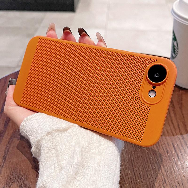 Applicable to Apple 11e mobile phone case, new ultra-thin mesh iPhone11e heat dissipation and breathable lens all-inclusive protective case
