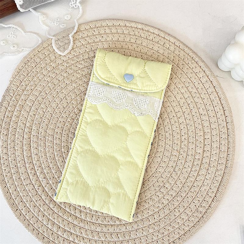 Husă ochelari culoare solidă Stil Ins Portofel monede Depozitare ochelari de soare Matlasat Love Anti-zgârieturi Portabil Husă ruj