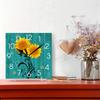 Wooden Square Wall Clocks Silent Non ticking Battery Powered For Home Kitchen Living Room Office Decor