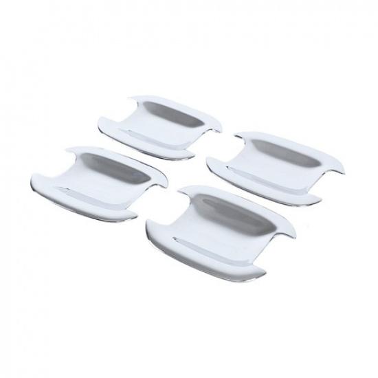 Silver Exterior Door Handle Bowl Cover Trim For Ford Maverick +