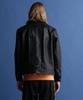 SCHOTT NYC SHEEP LEATHER 1st TRACKER Sheep Leather Trucker Size JKT/Men's Jacket, 2XL, 010, Black, 782-3150012