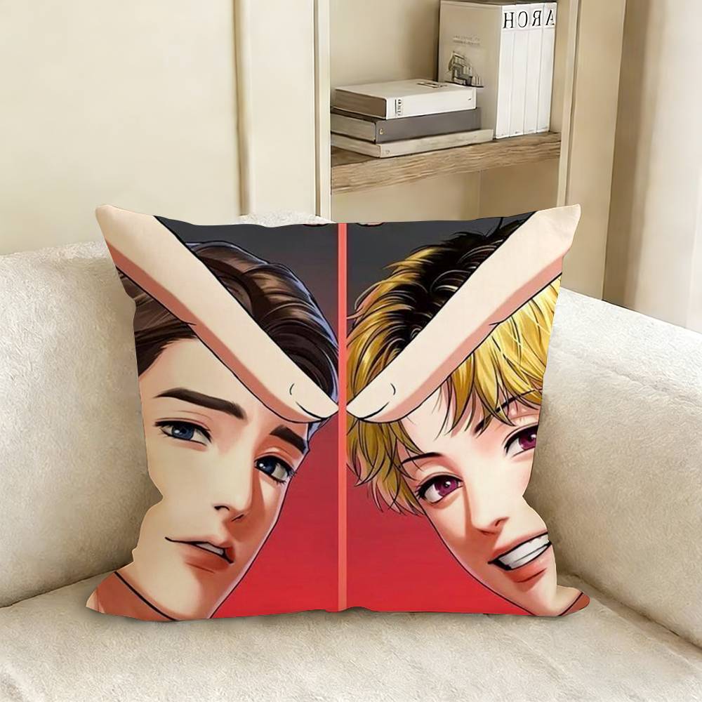 Anime B-Bj A-Alexes Various Sizes Square Pillow Case For Car Home Bedchamber Decor
