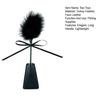 Feather Teaser Faux Leather Paddle 2-in-1 BDSM Sensation Tool for Couples' Roleplay Soft Turkey Feathers Firm Dual Sided Slapper