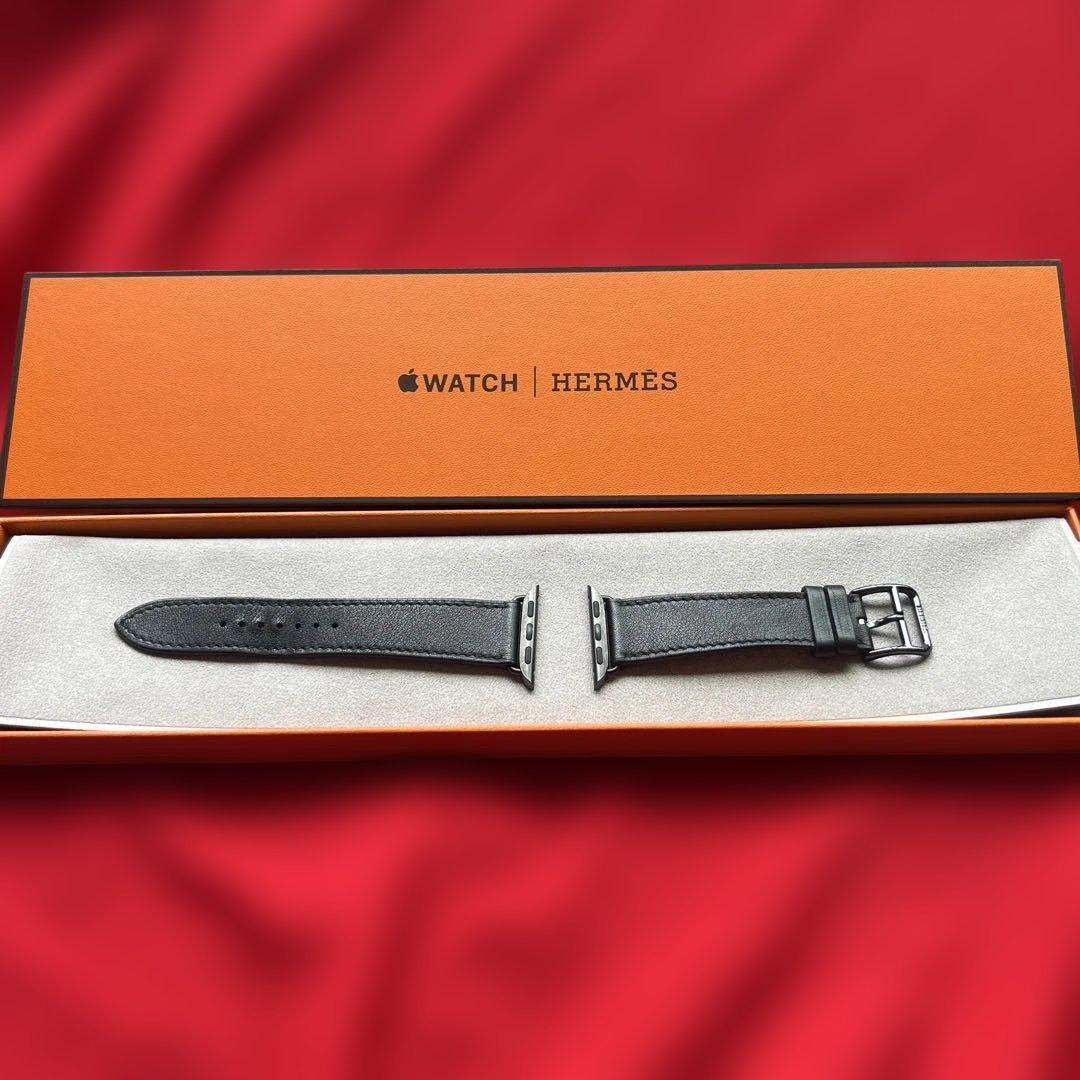 Used Apple Watch Herms 40mm Hermes black leather band