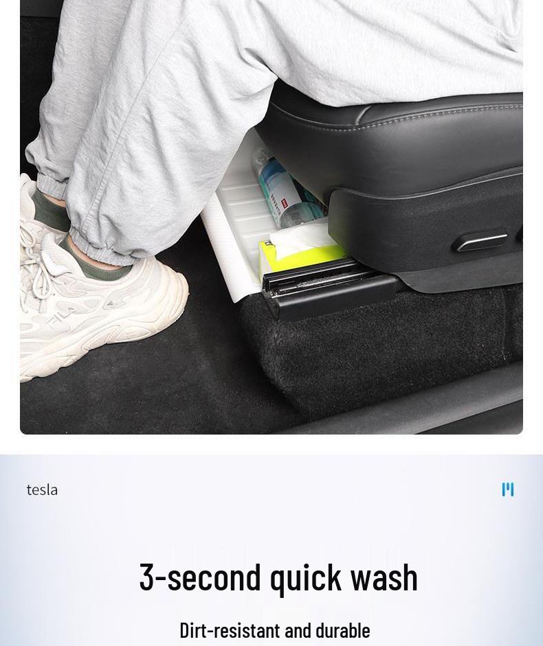 Mise à niveau de la boîte de rangement sous le siège arrière pour Tesla Model Y