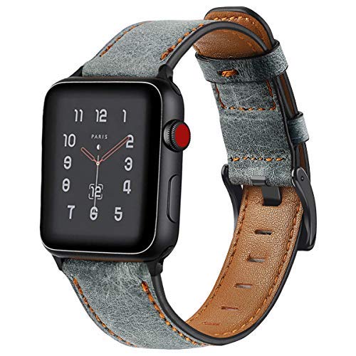 Strap for Apple watch band 44mm 40mm 45mm 41mm 49mm 38 42mm Retro Cow Leather correa bracelet iwatch series 7 6 3 SE Ultra 2 8 9