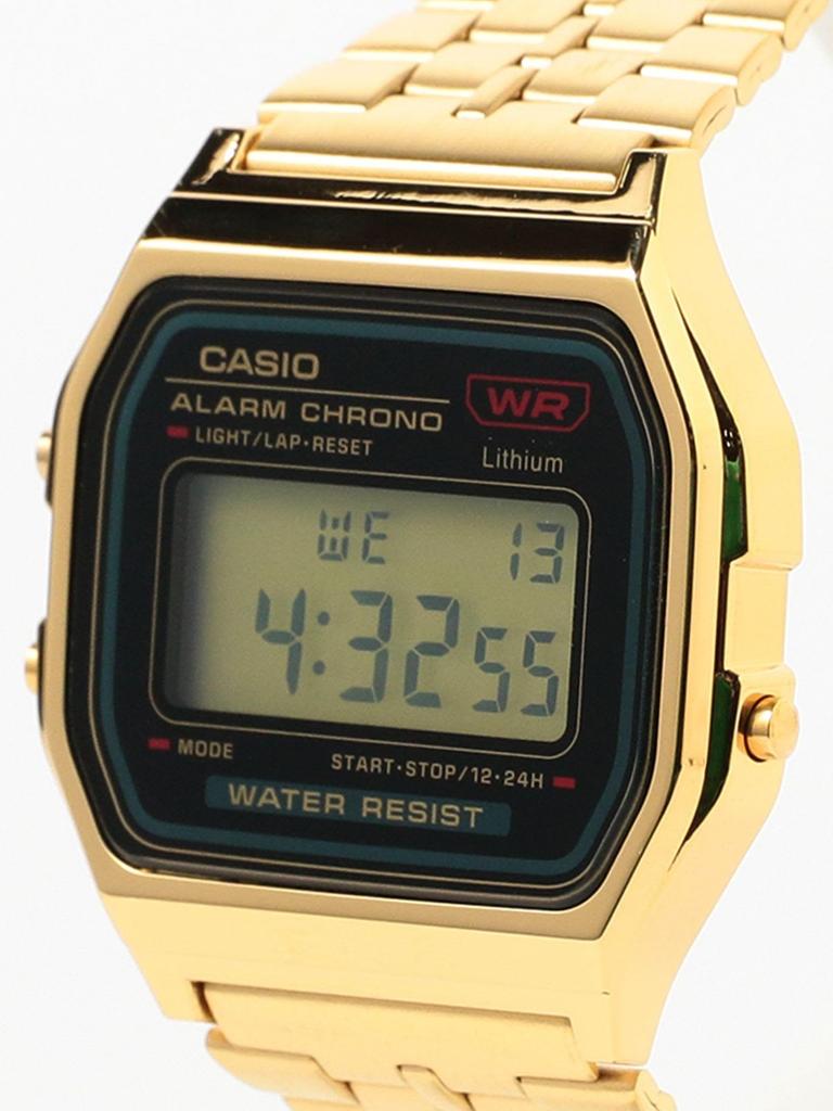 BEAMS CASIO Digital Watch, Gold, A159WGEA-1JF, Men's, GOLD - 11480690259