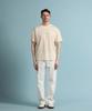 PANICALE Beige Florence Cool Cotton Short Sleeve T-Shirt