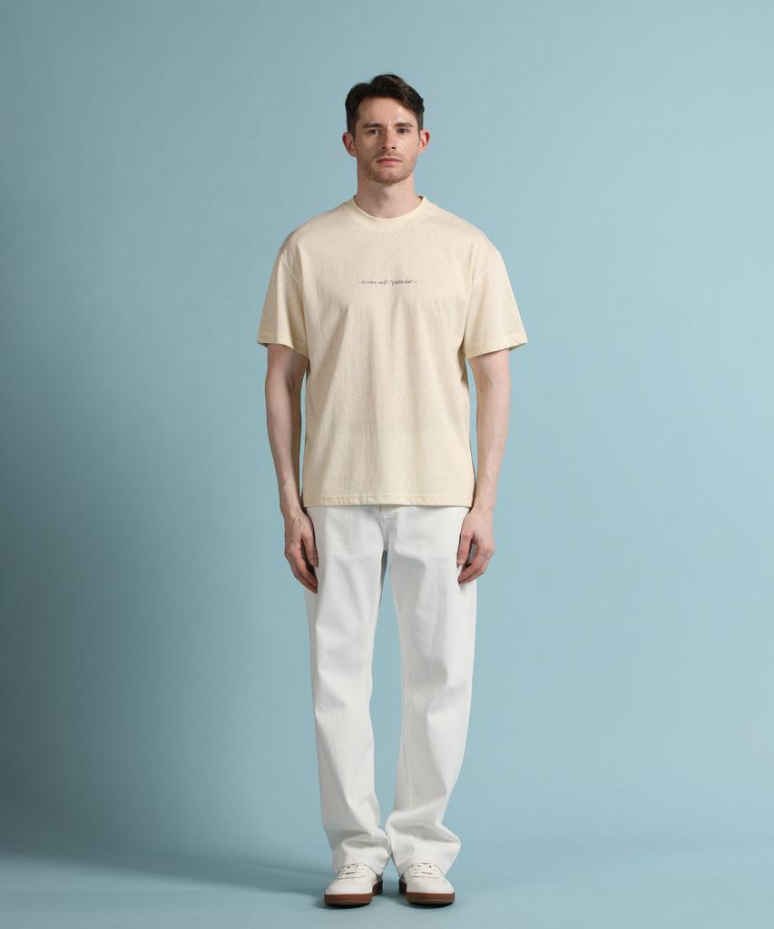 PANICALE Beige Florence Cool Cotton Short Sleeve T-Shirt