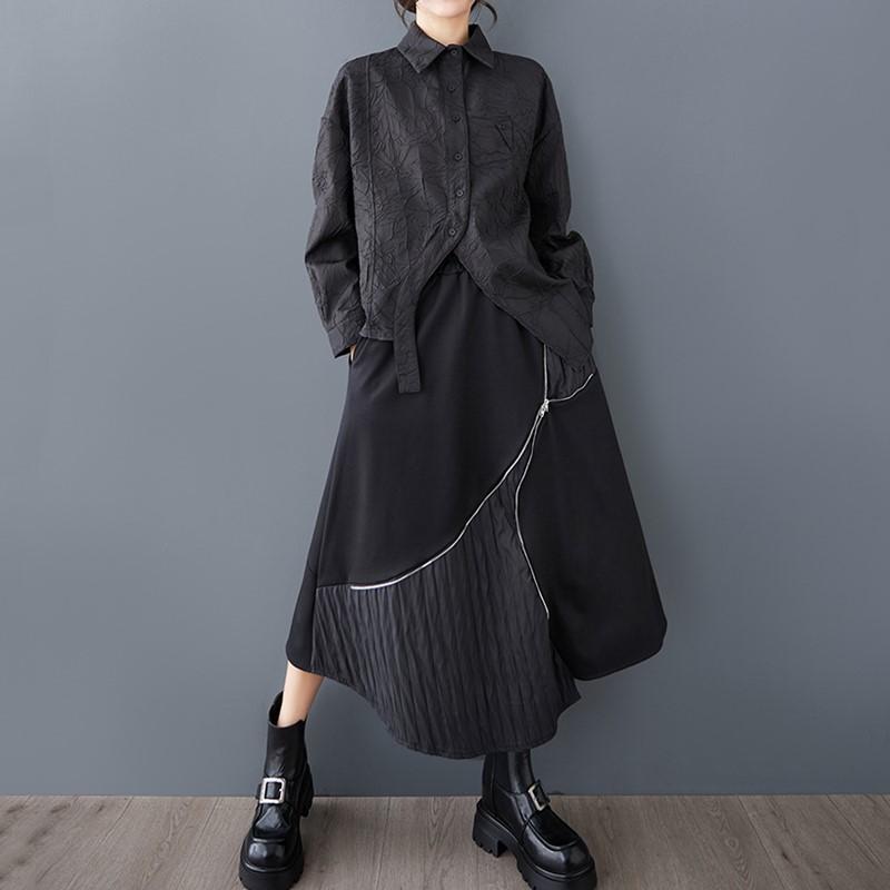 long sleeve oversized Vintage floral shirts & blouses for blouse Casual loose spring summer tops women button up shirt